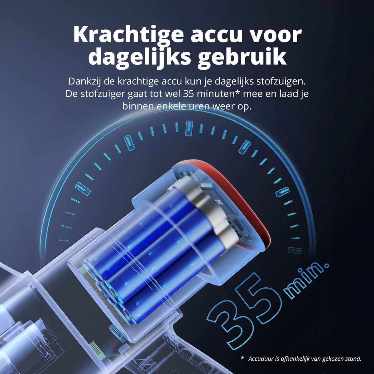FlinQ Vacuum Cleaner V12 Pro - Steelstofzuiger Draadloos - afbeelding 3