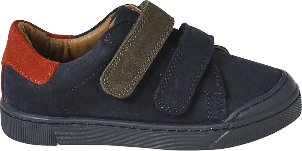 Vertbaudet Sneakers van leer met klittenband kleutercollectie