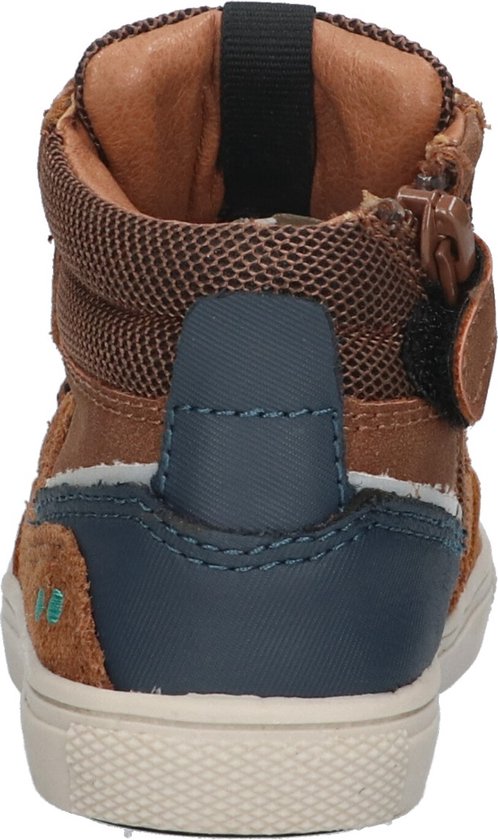 BunniesJR 224751-514 Baskets pour femmes Hautes Garçons - Marron - Cuir - Lacets