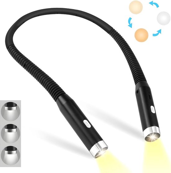 Gohemsun Boek nachtlampje om te lezen | Led Nek Lamp - Breien Haak Oplaadbare Leeslamp voor Camping Lezen in de Slaapkamer