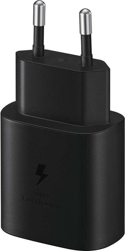 Geschikt Voor Samsung 25W PD 3.0 Super fast charger USB-C naar USB-C Kabel en Adapter - Zwart