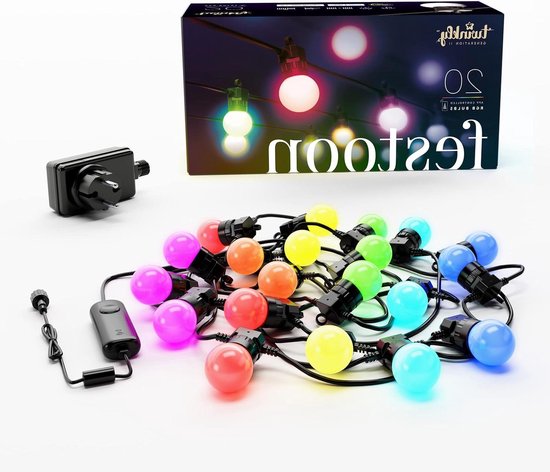 LED's Party: Interactieve Twinkly Festoon sfeerverlichting aan te