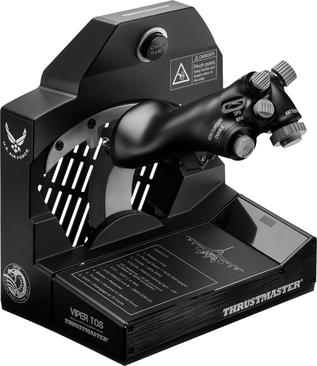 Thrustmaster Viper TQS voor PC - Metalen Throttle Quadrant Systeem - 21 Actieknoppen en 5 Assen - Iconische Chaff/Flare-Functies