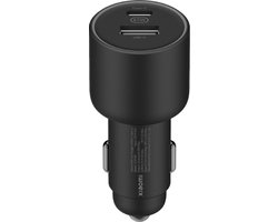 Xiaomi USB - C Autolader | USB + USB-C Poort | Met Snelladen | 67W Compact formaat | Oplader voor in de auto | Geschikt voor sigarettenaansteker | Zwart
