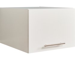 Interiax WASHWALL 'Mary' Wasmachine Bovenkast Wit - Met 1 openslaande deur- 38x50x67.5 cm