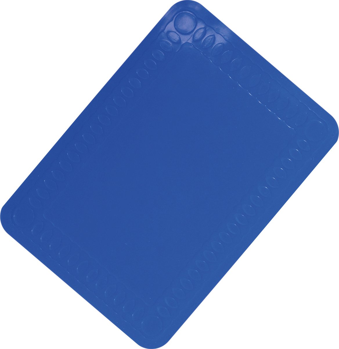 Antislip placemat - Blauw 25 x 18 cm - per stuk - siliconen - Aidapt