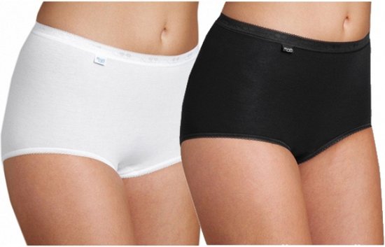Set van 3x stuks Sloggi basic maxi senioren dames slips onderbroeken Damesondergoed bol