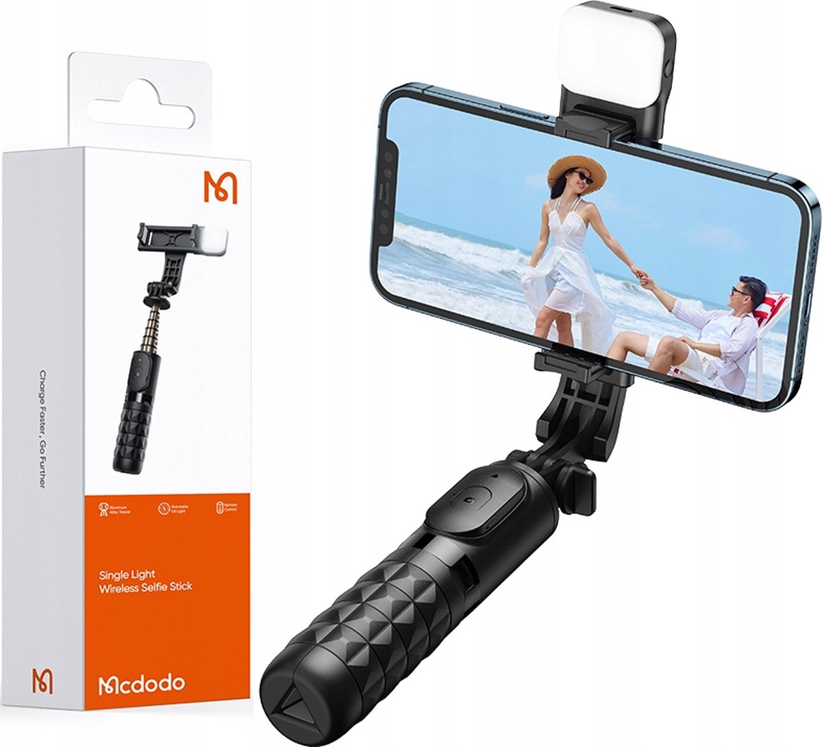Mcdodo® Tripod - Selfie stick - Voor telefoon - Bluetooth - Statief