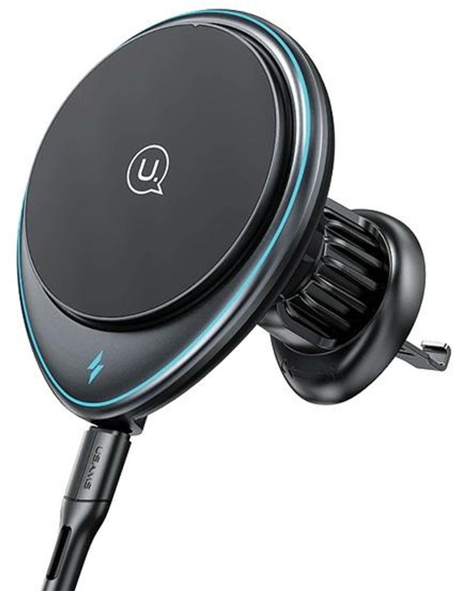 Usams Wireless Car Charger 15W (MagSafe Compatible) - Zwart