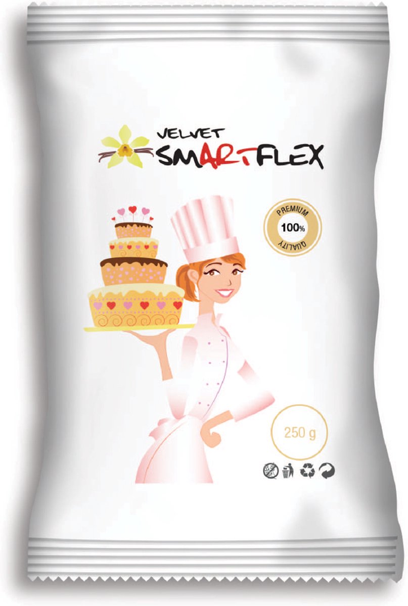 Smartflex Fondant - Wit Velvet Vanille - 250g