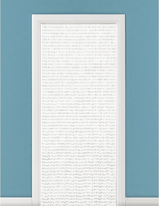 Kralengordijn/deurgordijn - wit - 90 x 220 cm - Vliegenwerend - Gordijn met kralen woondecoratie