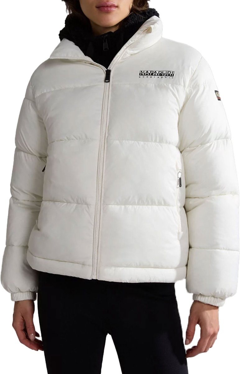 Napapijri Box Puffer Winterjas Dames Wit