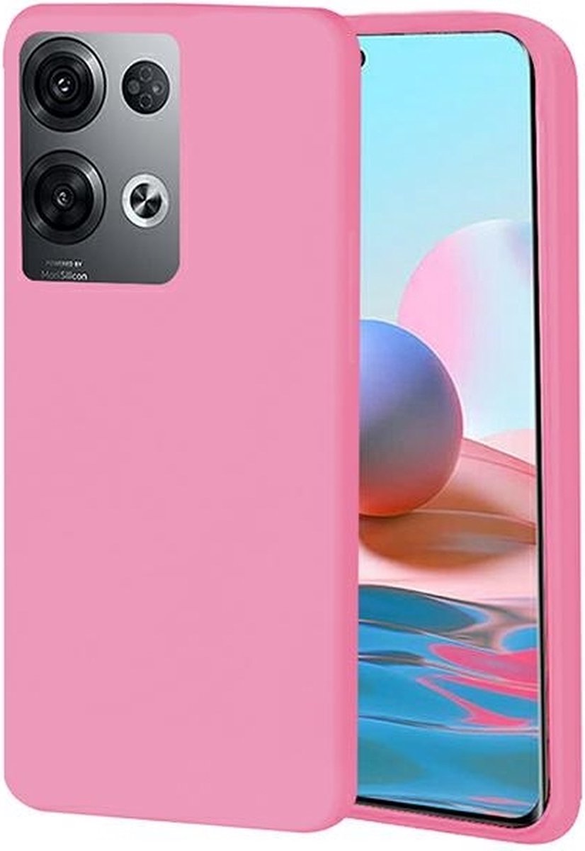 Beline Candy Oppo Reno 8 Pro hoesje lichtroze/lichtroze