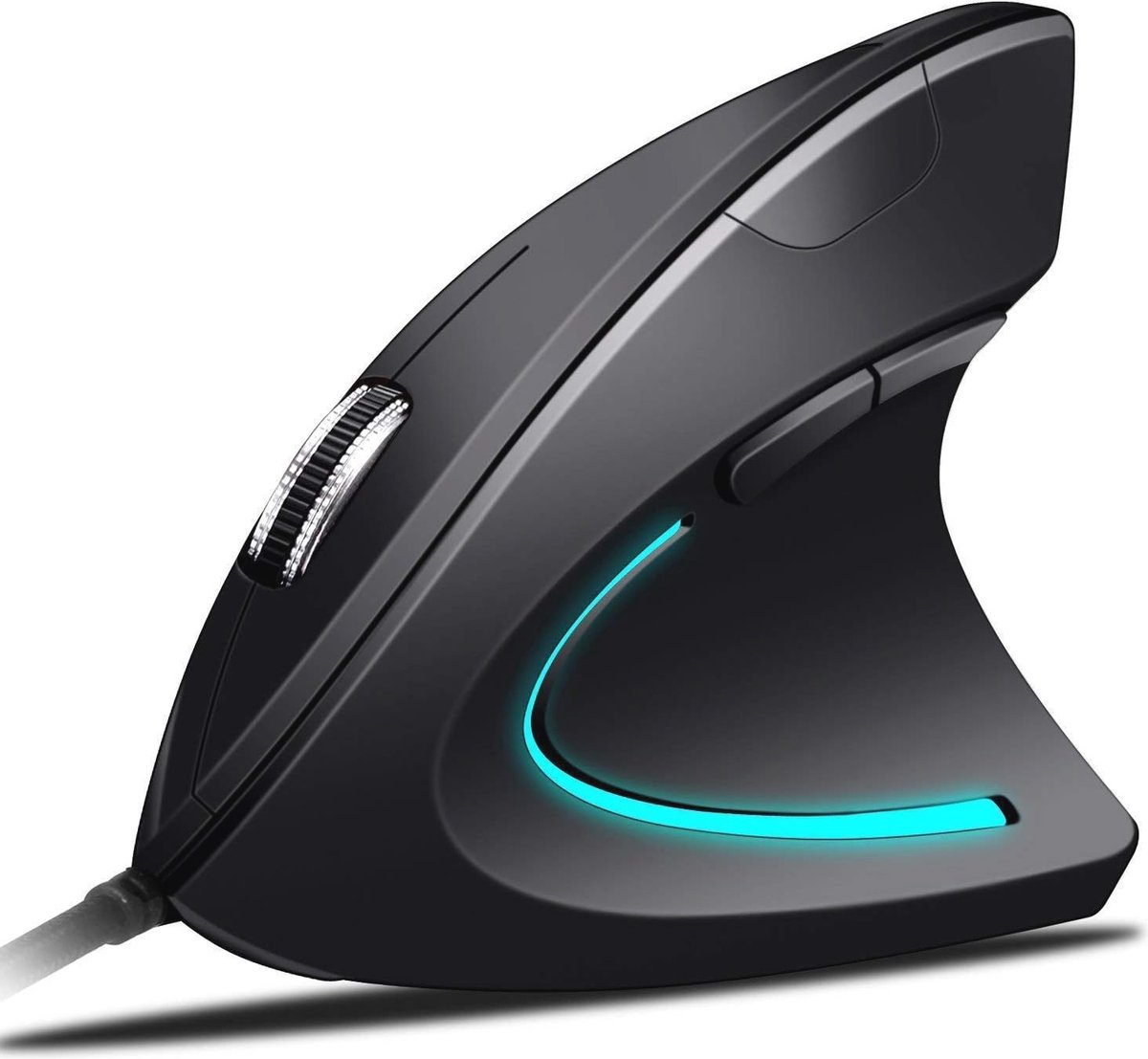 Ergonomische verticale muis met draad voor pc, laptop en Mac - voorkom RSI en carpaal tunnel syndroom