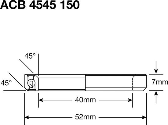 Roulements ACB pour jeu de direction Enduro ACB 4545 150 BO, 40x52x7mm