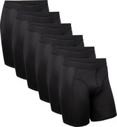 DANISH ENDURANCE Sportonderbroeken Heren - Extra Lang - Sport Boxershorts - 6 pack - Zwart - Maat 3XL