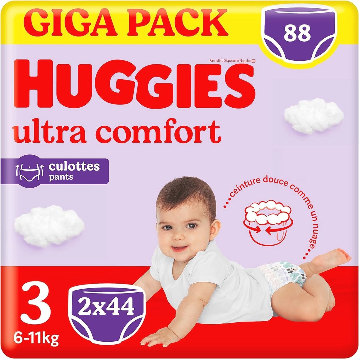 Ultra Comfort Luiers Maat 3 - Ademend, 88 Stuks - Voorraadverpakking