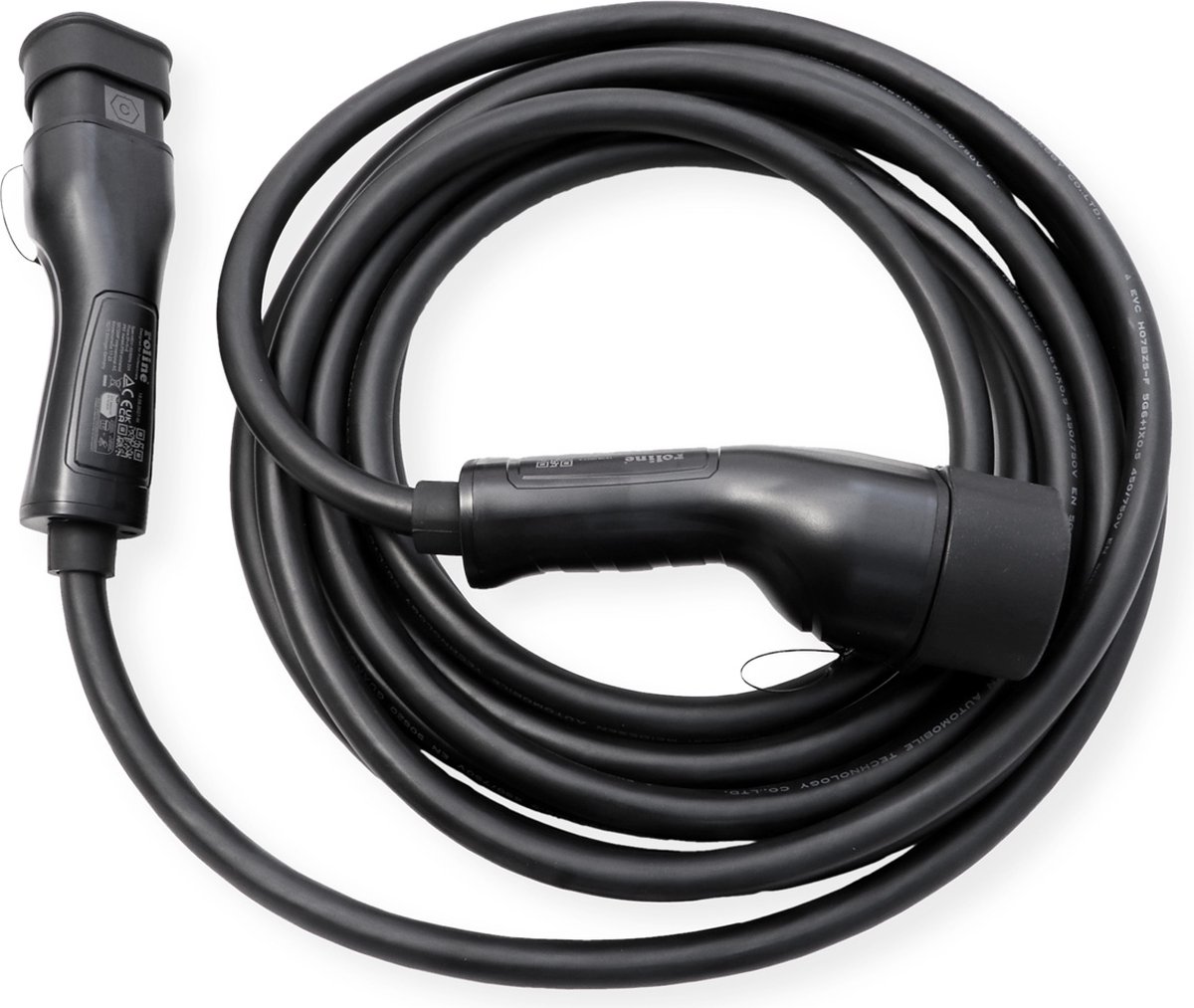 ROLINE Auto oplaadkabel Type2, 3-fase, 480VAC (3P+N+E), 32 A, 22 kW, 7,5 m