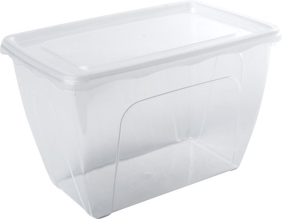 Stockage / Conteneur alimentaire haut / profond 1,5 litre plastique transparent / plastique - 18 x 12 x 12 cm - Vienne - Conteneur alimentaire - Mealprep - Conserver les repas