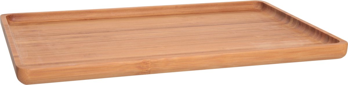 Cosy & Trendy Dienblad - bamboe - opstaande rand - rechthoek - 29 cm - serveerblad