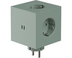 Avolt Square 2 stekkerblok met 2x USB-C 30W - Oak Green