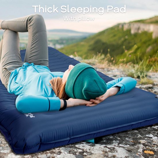 Peuter slaapmat met kussen, 106 x 50 cm draagbare anti-kick peuter