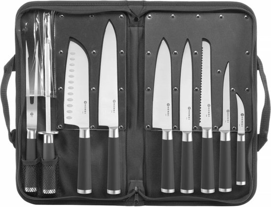 Hendi professionele messenset 9-delig - Roestvast staal - Anti