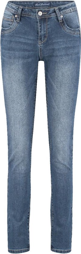 Jeans bouton rouge Jimmy Srb3808 L.bleu utilisé Repreve taille femme - W46