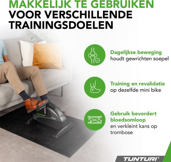 Tunturi Cardio Fit M30 Stoelfiets - Hometrainer - Met LCD monitor - Fietstrainer met instelbare weerstand - Bureaufiets