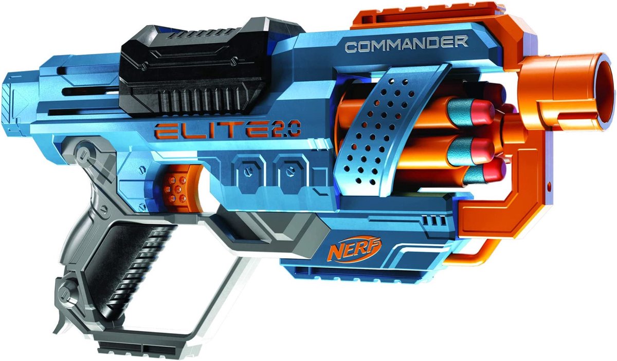 Nerf Elite 2.0 Commander RD-6-dartblaster, draaiende trommel, 12 Nerf Elite-darts, buitenspeelgoed — afbeelding 14
