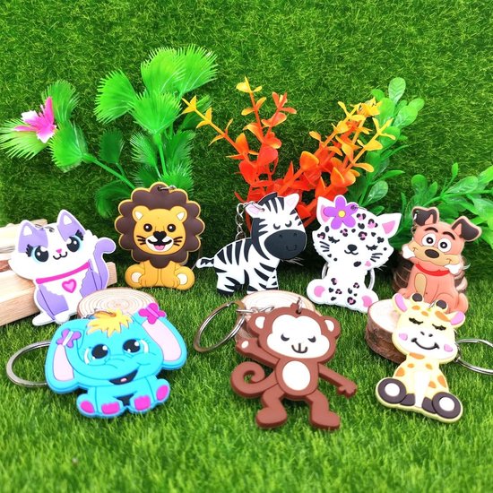 Knuffeldier, 30-delige mini-pluche dierenset, schattige