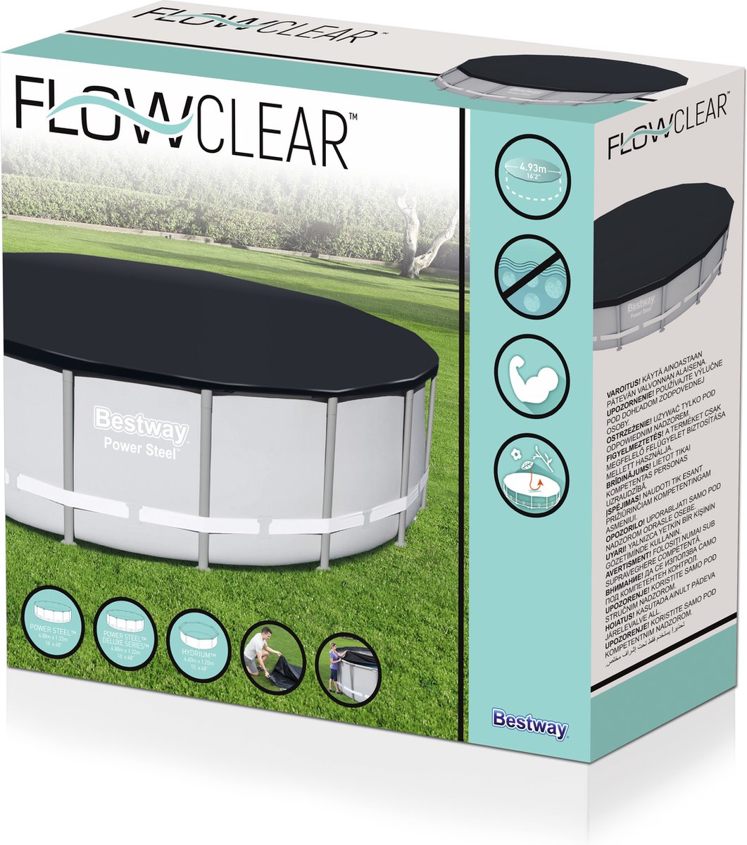 Bestway Flowclear afdekzeil - Rond 460/488 cm
