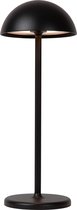 Lucide JOY - Oplaadbare Tafellamp Binnen/Buiten - Accu/Batterij - Ø 12 cm - LED Dimbaar - 1x1,5W 3000K - IP54 - Zwart