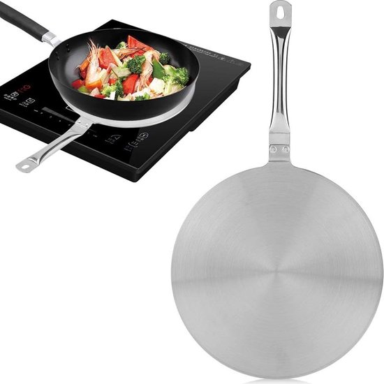 Warmteverspreider Rvs Inductieplaat Adapter Converter Gas Elektrisch Fornuis Plaat Koken Inductie Adapter Kookplaat Ring Plaat(20cm