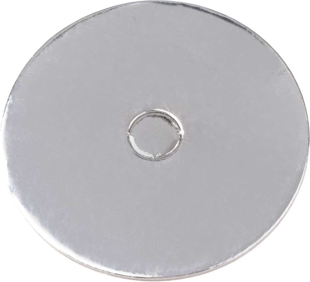 LOYAL Cake Board Geperforeerd Rond Zilver 10cm pk/10