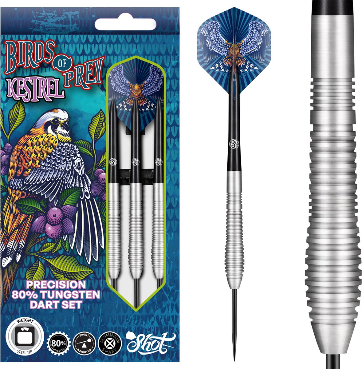 Shot Birds Of Prey Kestrel 80% - Dartpijlen 23 Gram