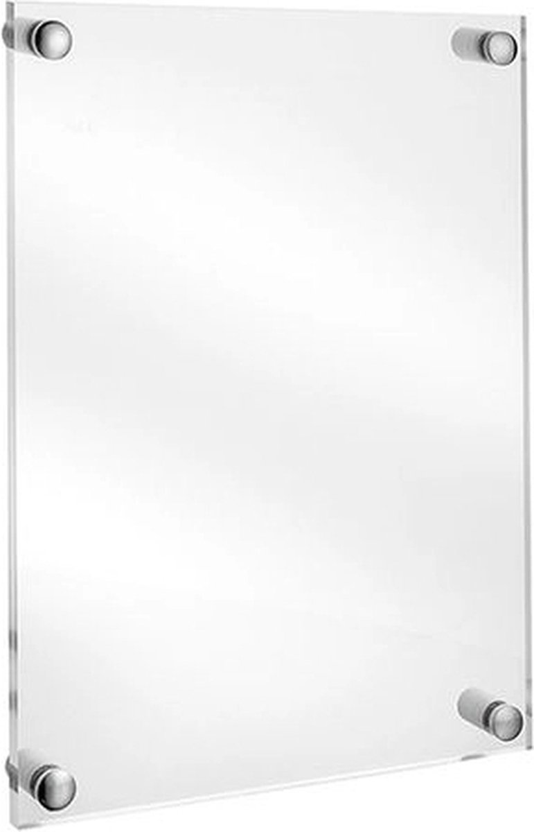 Plexiglas naambord A5