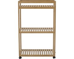 Bloomingville - Aden Bijzettafel - Beige - Bamboe