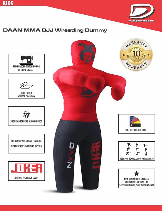 Mannequin de Lutte pour Enfants - BJJ, MMA, Boxe et pratique du judo