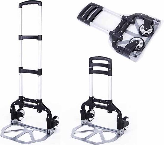 Profeco steekwagen opvouwbaar - Transportwagen - Steekkar - 75kg capaciteit - Incl. spinbinders