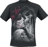Spiral Dead Kiss Heren T-shirt - zwart - XL