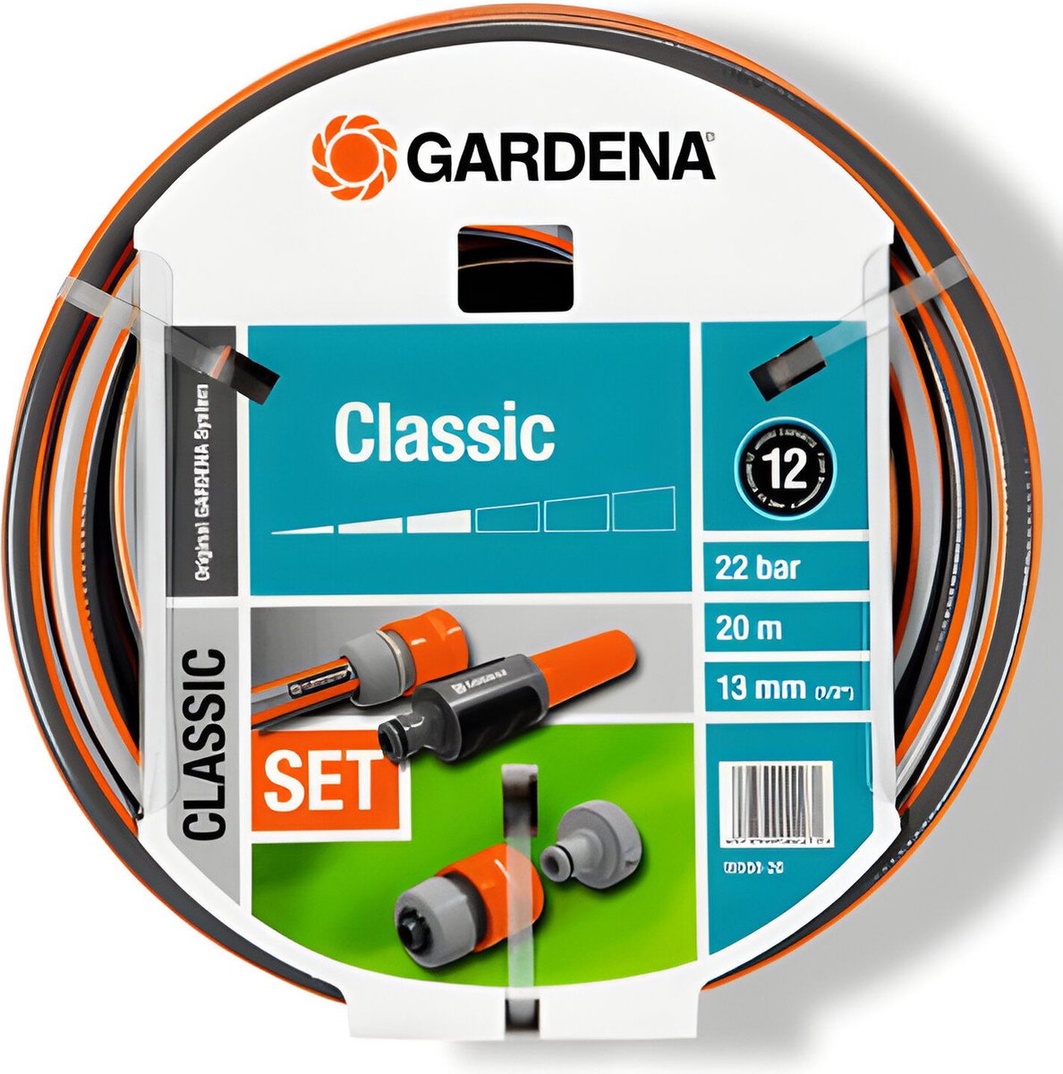 GARDENA Classic Tuinslangset Tuinslang - 20 Meter - Pvc Grijs/Blauw – foto 3