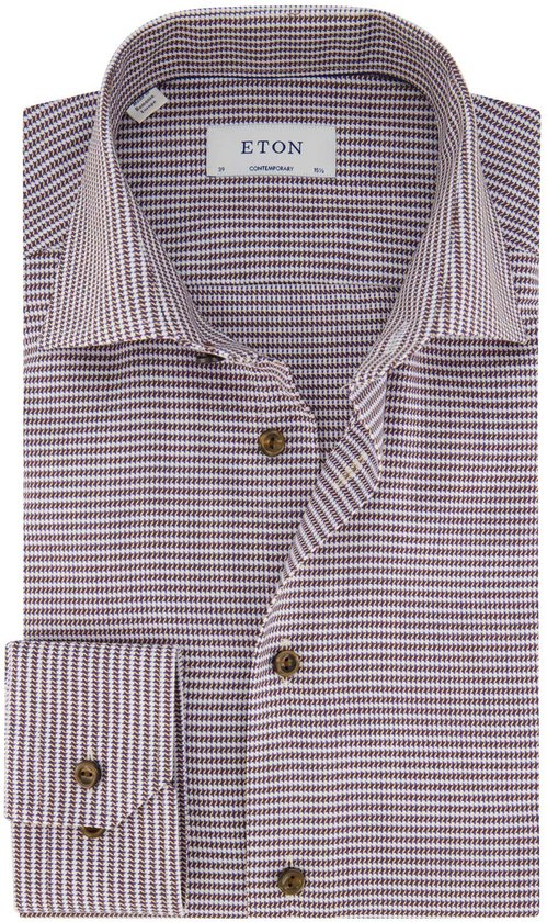 Chemise business Eton marron