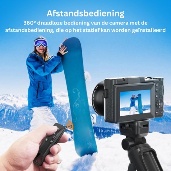 4K digitale camera voor fotografie autofocus, compacte 50MP