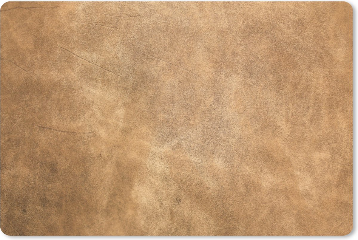 Muismat XXL 90x60 cm - Bureau onderlegger - Bureau mat Leer - Structuur - Lederlook - Bruin - Bureaumat - Gaming mousepad xl - Bureaulegger groot - Computer deskmat