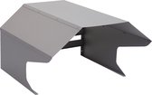 Garage pour robot tondeuse MCW-L43, capot de tondeuse à gazon, métal 40x59x69cm ~ gris