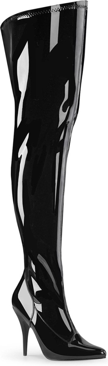 Pleaser Pink Label - SEDUCE-3000WC Overknee Laarzen - Paaldans schoenen - 36 Shoes - Zwart