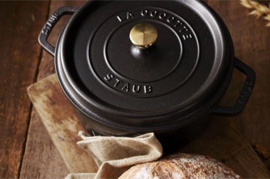 Cocotte Staub - ronde - 34 cm - noir