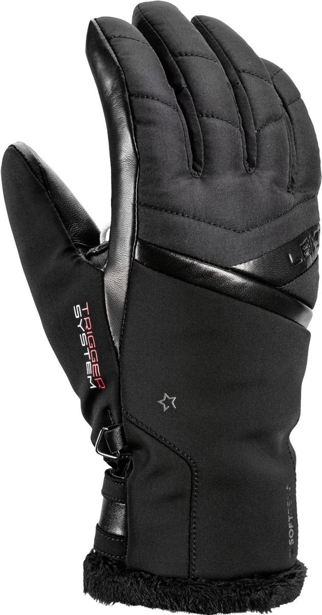 LEKI - leki snowfox 3d women black - Ski handschoenen dames - Zwart, wit