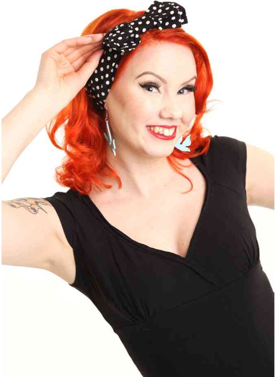 Rockabella - BOW Haarband - Zwart